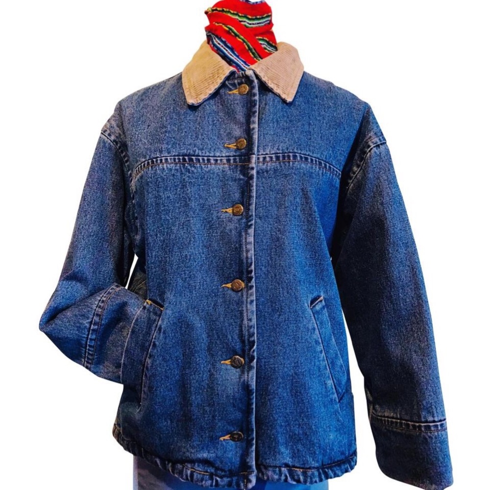 Braetan Denim Jacket with Corduroy Collar